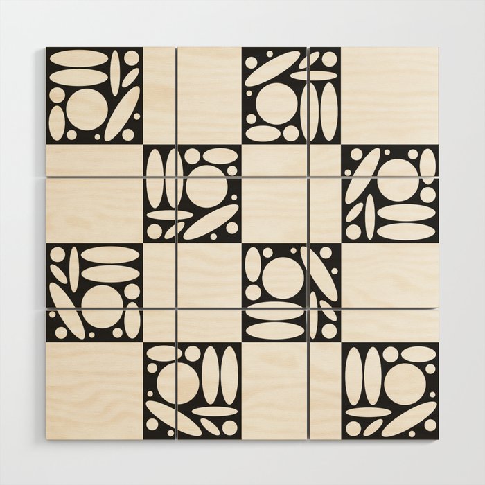 Geometric modern shapes 1 Wood Wall Art