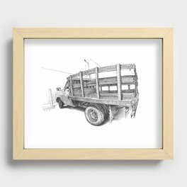 Delivery truck Recessed Framed Print