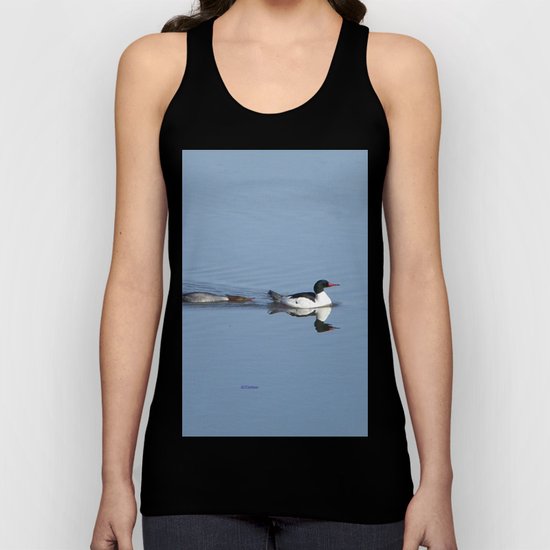 Mergansers on the Kenai Unisex Tank Top