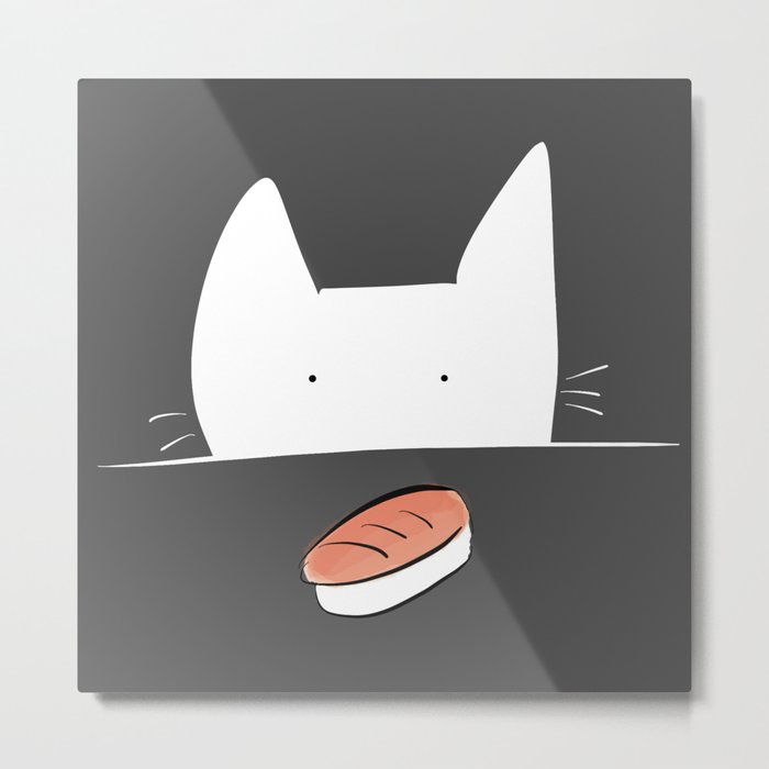 Sushi is mine - filled Metal Print