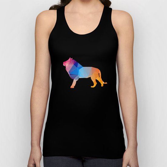 Glass Animal Series - Lion Unisex Tank Top