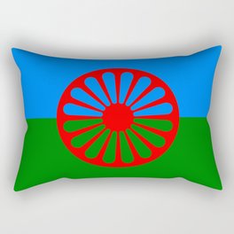 Romani Flag Rectangular Pillow