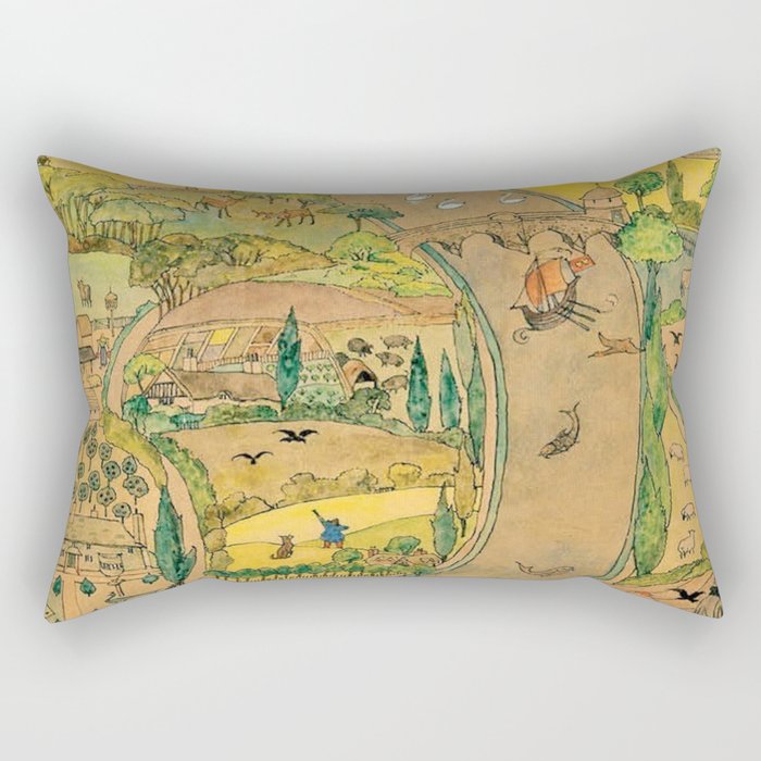 River by CFA Charles Voysey Rectangular Pillow