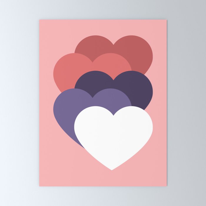 our hearts are not aligned Mini Art Print