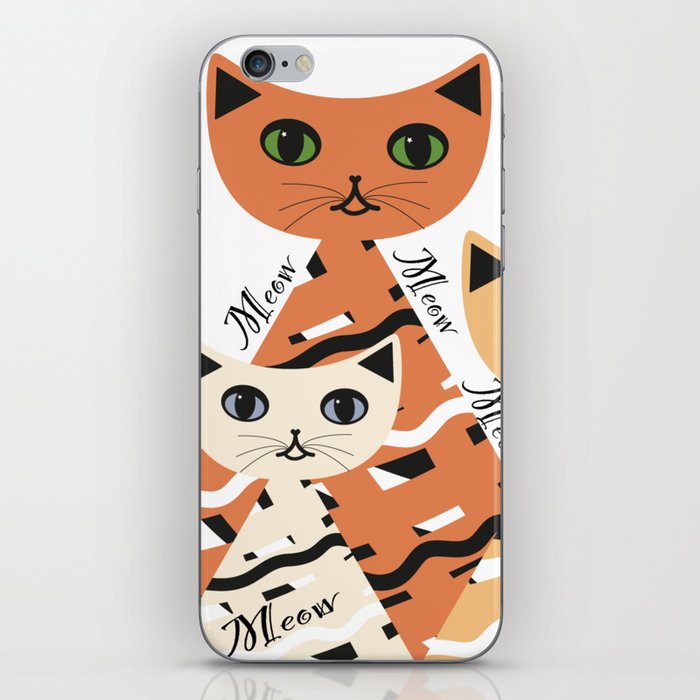 Cats And Meow iPhone Skin
