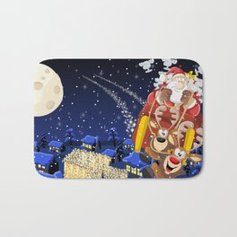 Griswold Toons 14 Santa Over The City Bath Mat