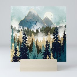 Misty Pines Mini Art Print