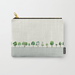 A Row Of Trees Carry-All Pouch | Summer, Green, Row, Landscape, Art, Trees, Nature, Wood, Leaf, Branch 