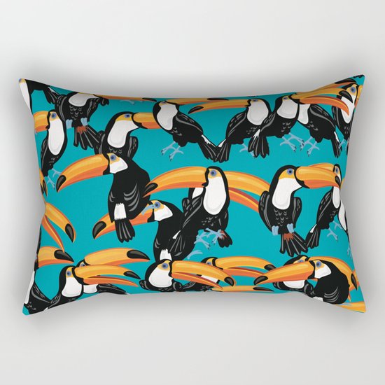 tropical birds Rectangular Pillow