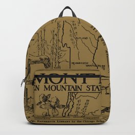 Vintage Map of Vermont and New Hampshire (1912) - Tan Backpack | Oldmapofvermont, Ilovenewhampshire, Vermont, Map, Newenglandhistory, Newengland, Atlas, Mapofnewhampshire, Vermontmap, Mapofvermont 