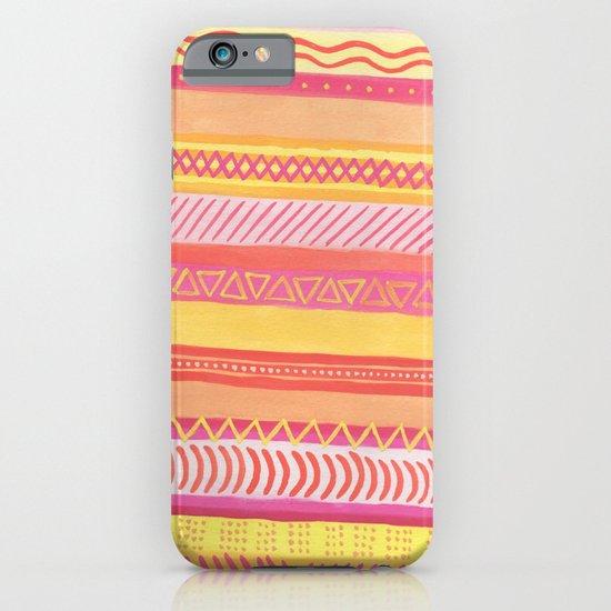Tribal#1 (Orange/Pink/Yellow) iPhone & iPod Case