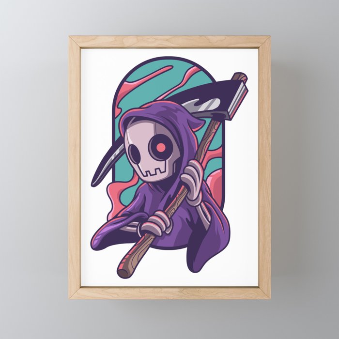 Grim Reaper Destro Framed Mini Art Print