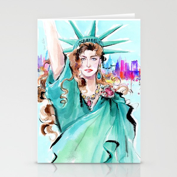 Lady Liberty Stationery Cards