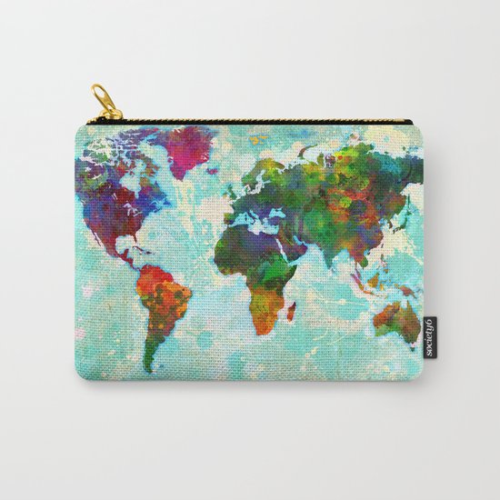 World Map - 1 Carry-All Pouch
