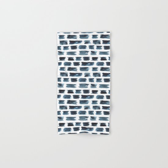 Indigo brushstrokes Hand & Bath Towel