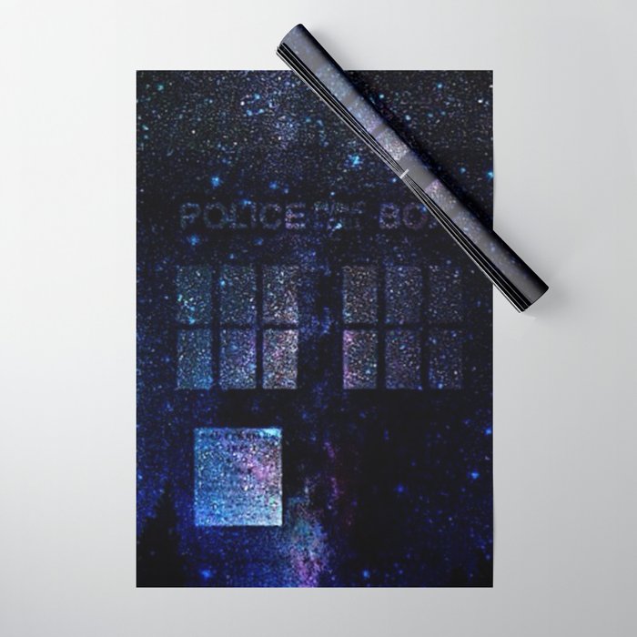 Tardis Doctor Who Time Machine Wrapping Paper By Anjhany