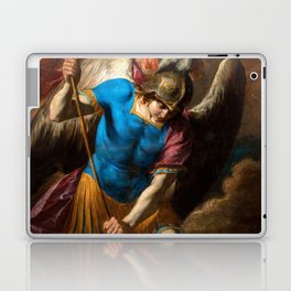 Archangel Michael fights against the Fallen Angel, 1650 by Andrea Vaccaro Laptop Skin
