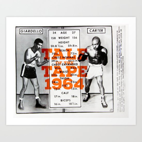 Boxing And Boxers Tale Of The Tape Art Print By Cosmiccats