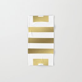 Gold Greek Stripes Hand & Bath Towel
