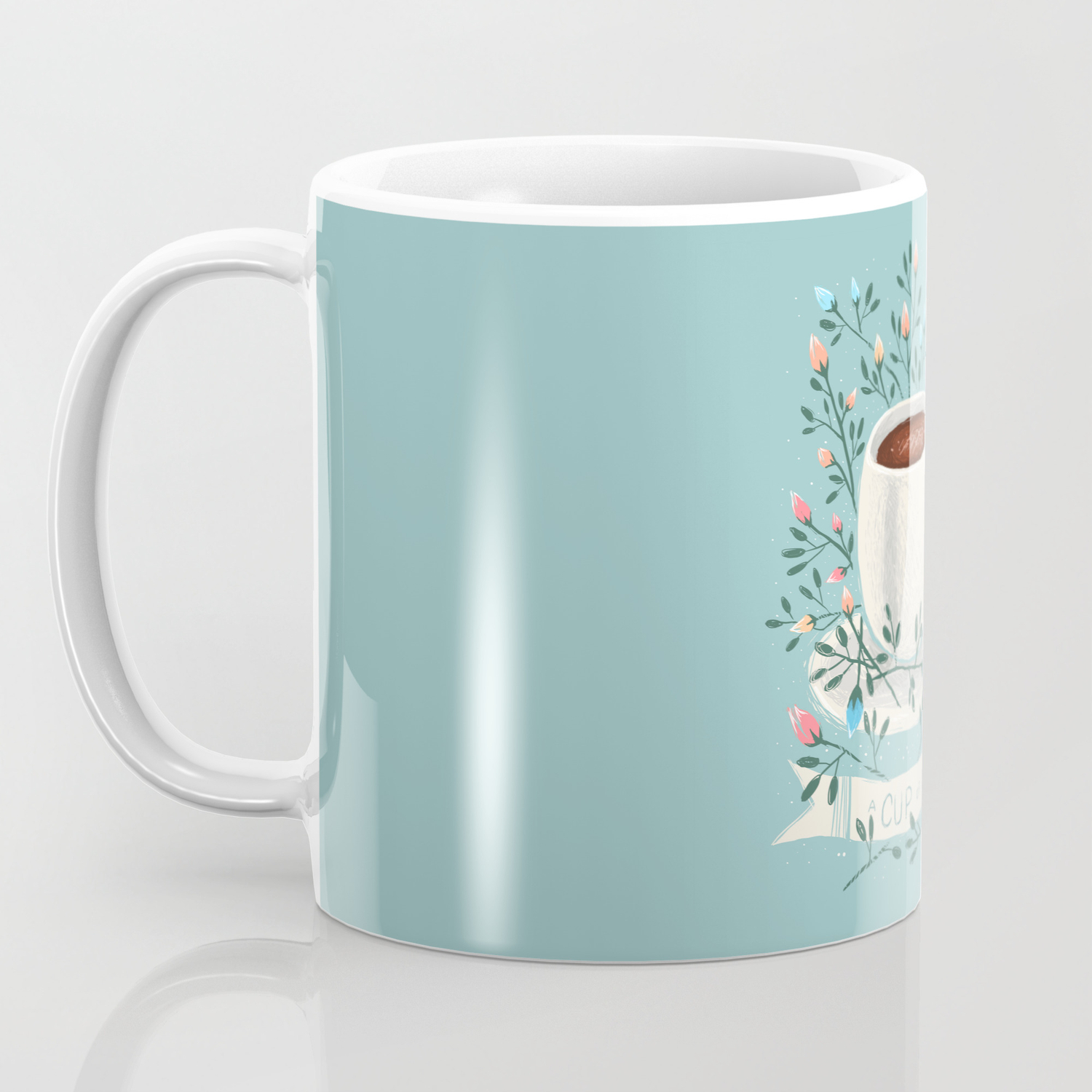 A Cup Of Joy Coffee Mug By Kelseykingillustration Society6