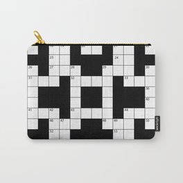 Cool Crossword Pattern Carry-All Pouch