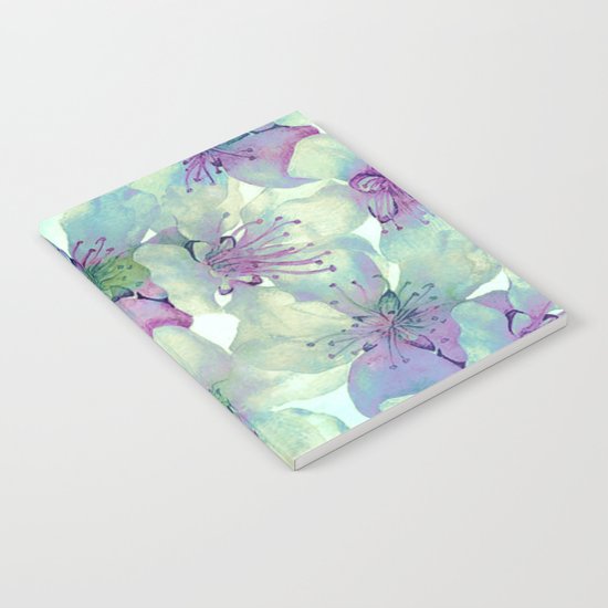 soft floral with purple Notebook