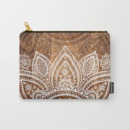 Wood + Vector Print Carry-All Pouch