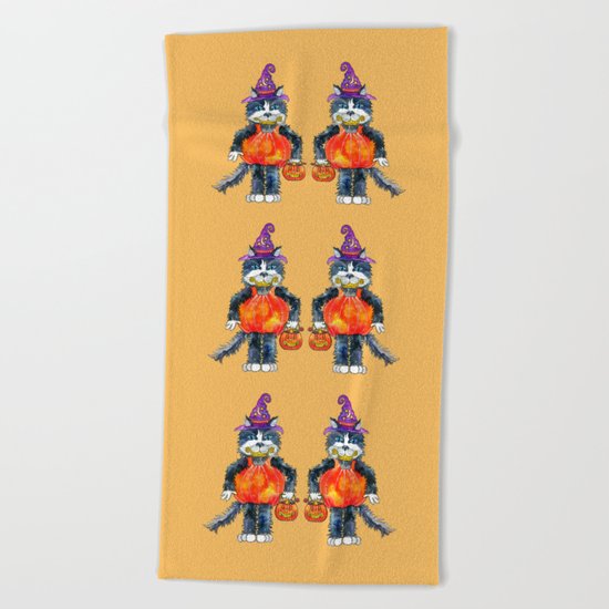 Trick or Treat Beach Towel
