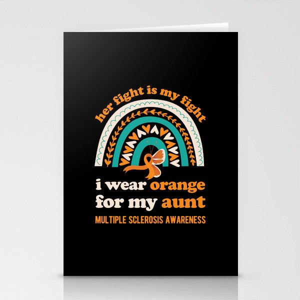 Multiple Sclerosis Awareness Aunt Stationery Cards