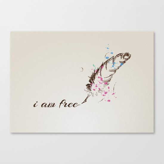 i am free Canvas Print