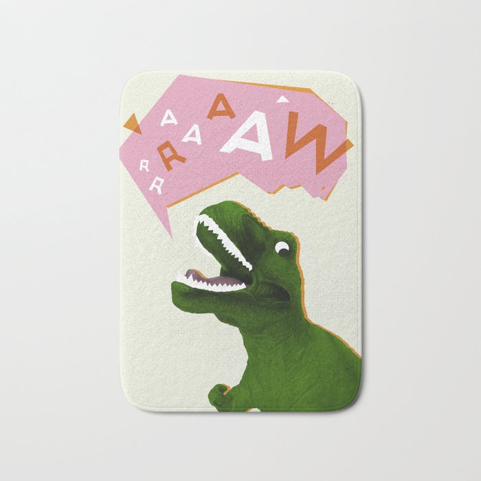 Dinosaur Raw! Bath Mat