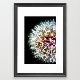 Fractal dandelion Framed Art Print