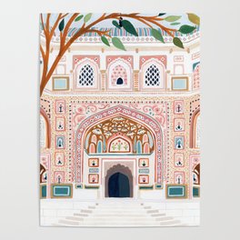 Amber Palace, India Poster