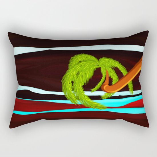 night beach Rectangular Pillow