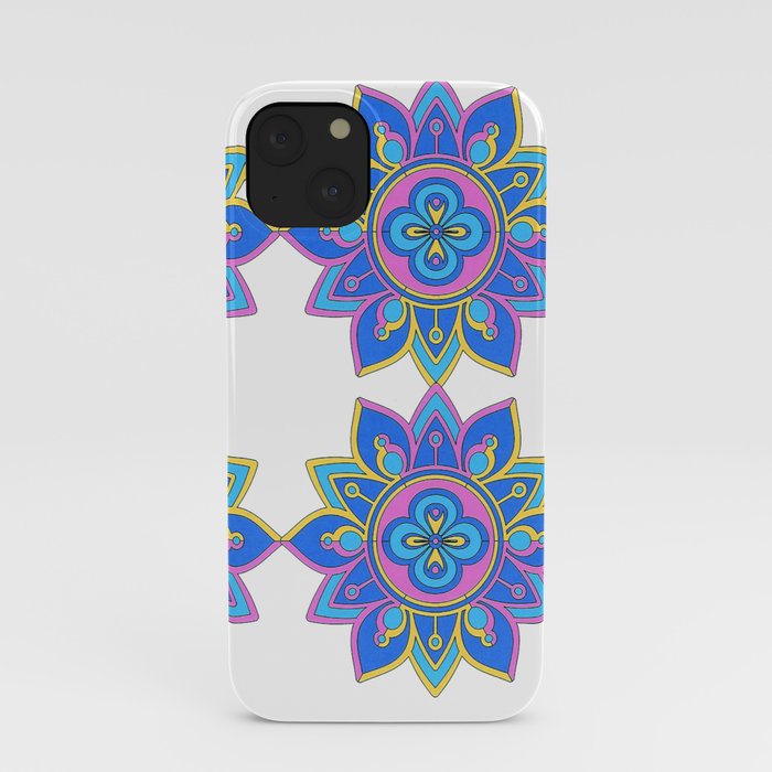 Yin yang flower mandala iPhone Case