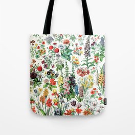 Adolphe Millot - Fleurs A - French vintage poster Tote Bag