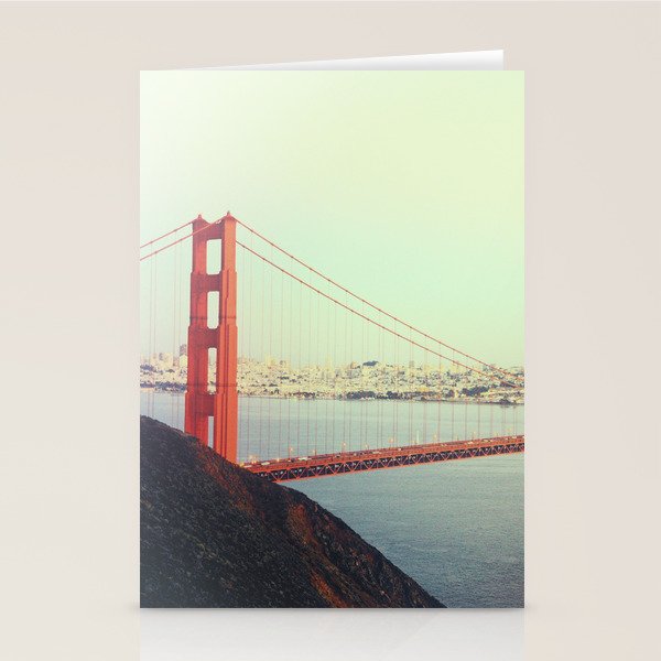 Golden Gate Bridge 4 Stationery Cards By Teresachipperfieldstudios