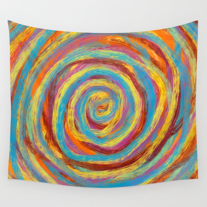 Abstract Painting. Expressionist Art. Wall Tapestry