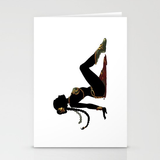 Slave Leia Mudflap Stationery Cards