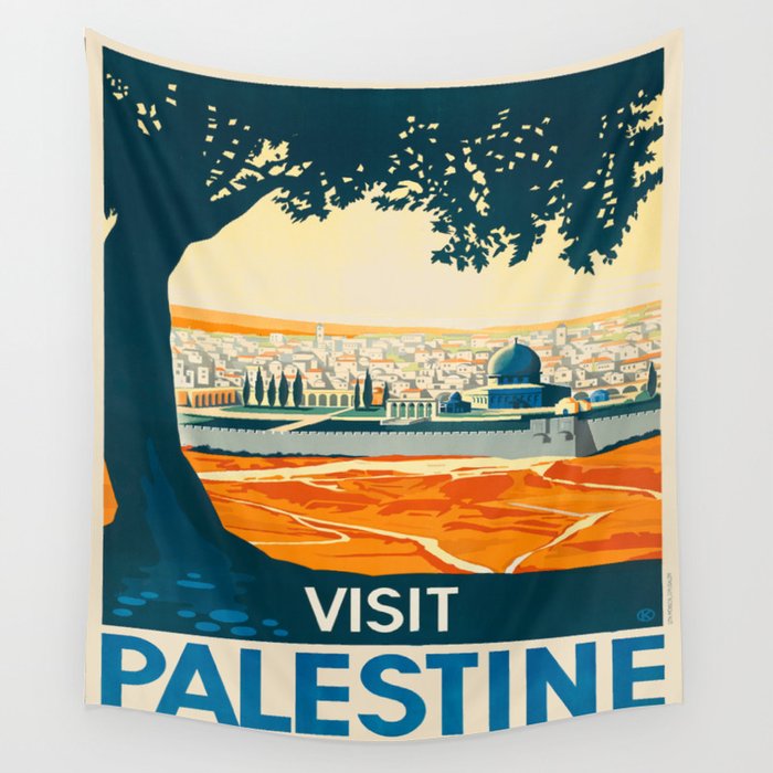 Vintage poster - Palestine Wall Tapestry