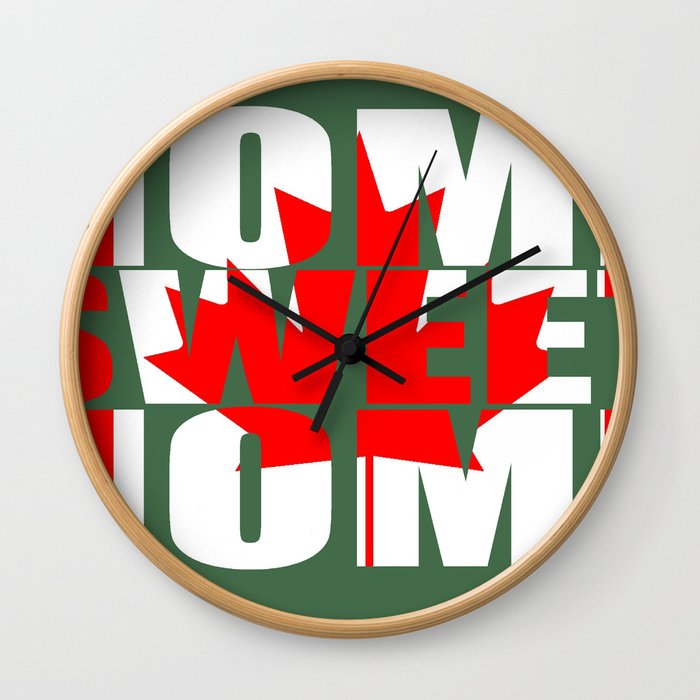 Home Sweet Home (Canada) Wall Clock