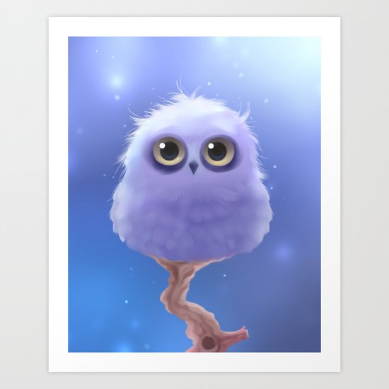 Polar Owl Art Print