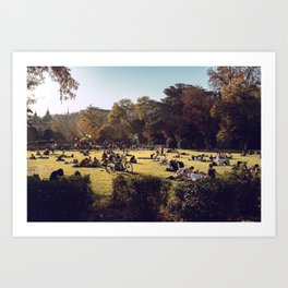 People in the park Art Print