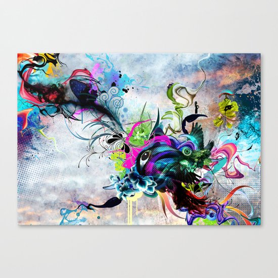 Streaming Eyes Canvas Print