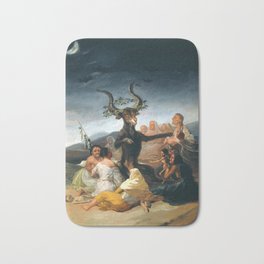 The Sabbath of Witches Goya Painting Bath Mat | Painting, Francisco, Vintage, Goya, Sabbath, Gothic, Of, Scary, Witches, Ancient 