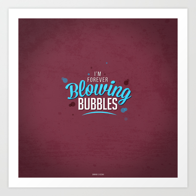 I'm forever Blowing Bubbles Metal Wall Sign 