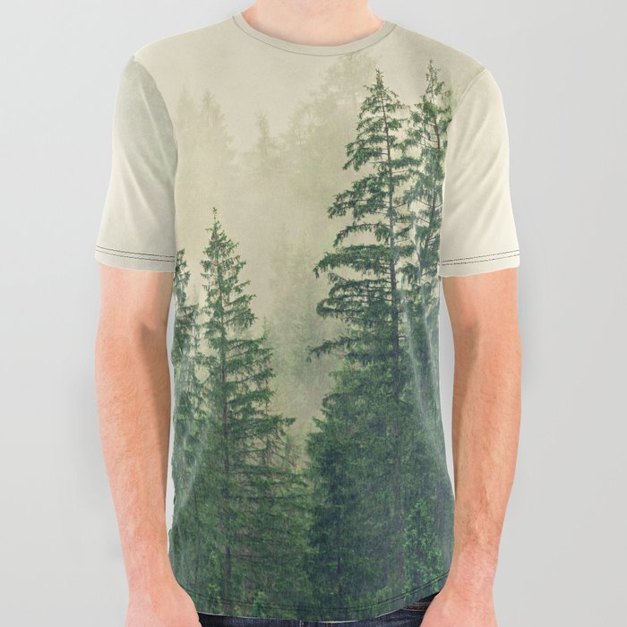 Oak Tree Forest All Over Graphic Tee