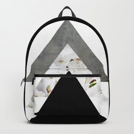 Arrows Monochrome Collage Backpack