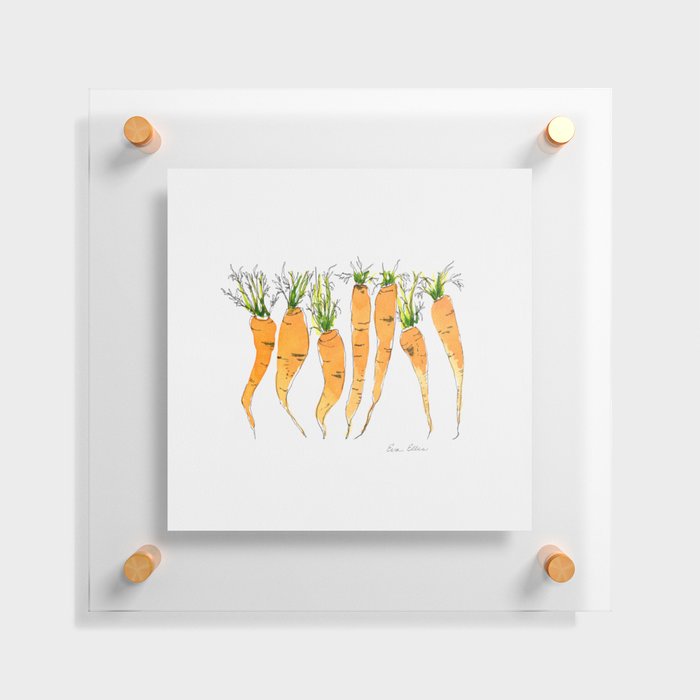 Carrots orange Floating Acrylic Print