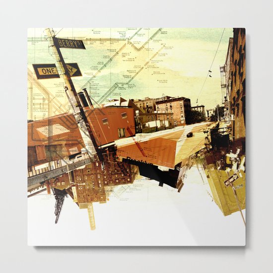 One way to Brooklyn, NY Metal Print
